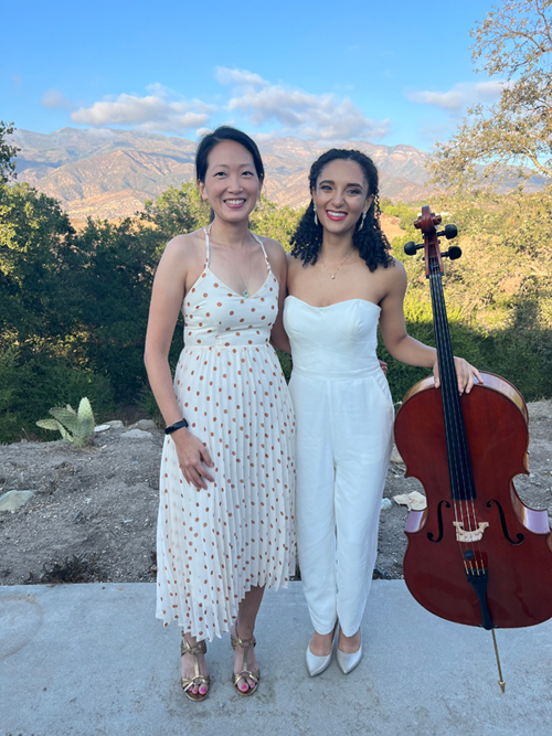 Louise Chan and Anita Graef - Photo taken after performance on 10-16-22